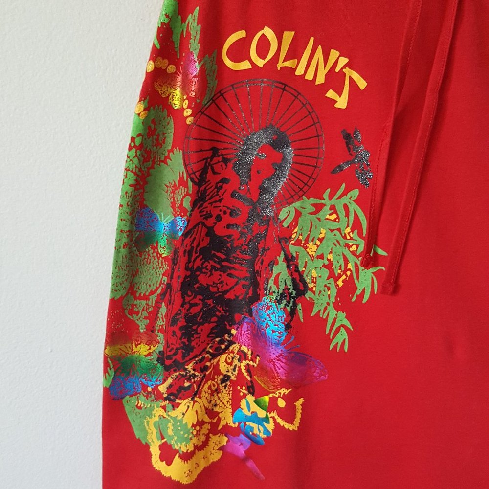 COLIN'S Beautiful Geisha Girl Jersey Midi Skirt, red - Picture 9 of 16